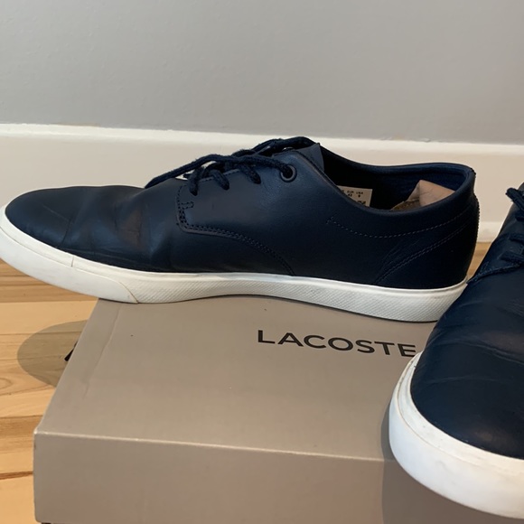 Lacoste navy blue men’s shoes - Picture 3 of 16